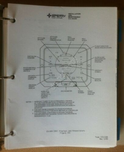 Sperry - EDZ-600/800 Electronic Flight Instrument System Installation manual