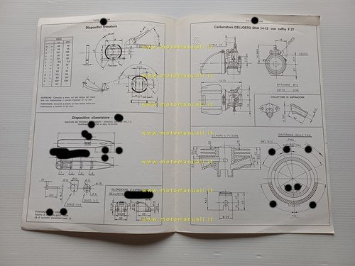 Spisni UFO Ranger 50 1976 scheda omologazione DGM Facsimile originale