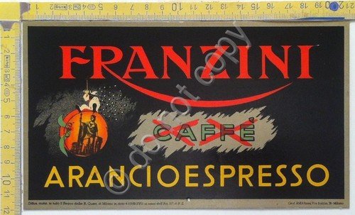 Stampa pubbicitaria - Franzini - Arancio Espresso - 1939 - …