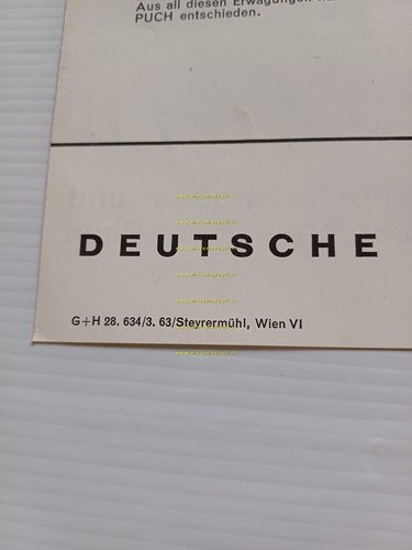 Steyr Puch 500 D - 650 T 1963 depliant originale …