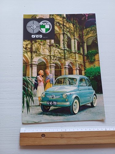 Steyr Puch Fiat 500 depliant originale testo tedesco