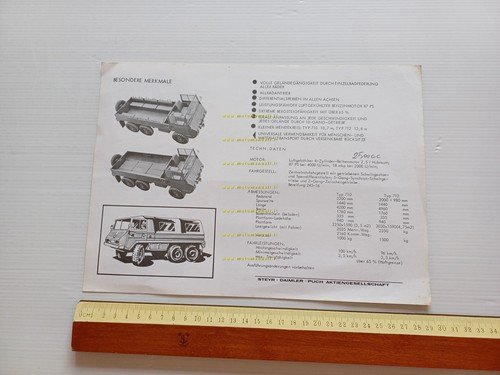 Steyr Puch Pinzgauer 1971 depliant tedesco originale