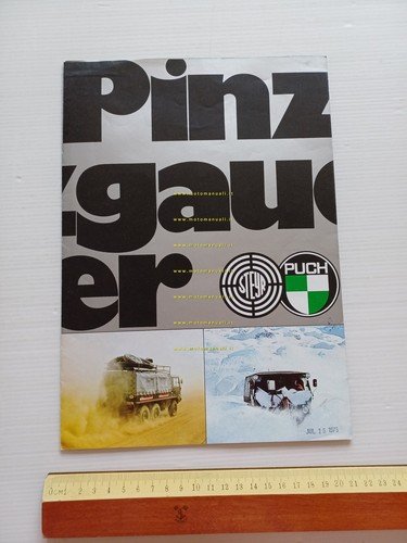 Steyr Puch Pinzgauer 1975 fuoristrada depliant originale inglese spagnolo