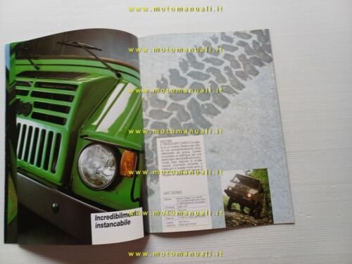 Steyr-Puch Pinzgauer Turbo Diesel 4x4 6x6 1986 depliant italiano originale