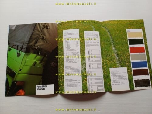 Steyr-Puch Pinzgauer Turbo Diesel 4x4 6x6 1986 depliant italiano originale