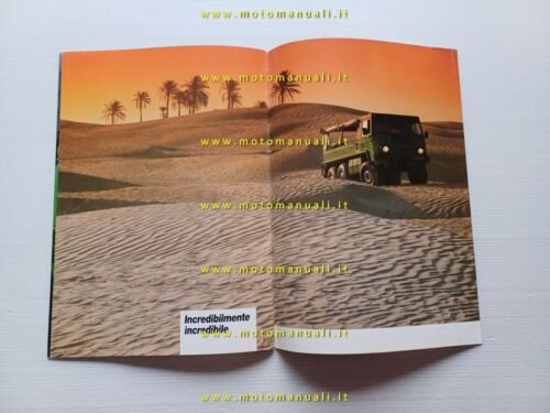 Steyr-Puch Pinzgauer Turbo Diesel 4x4 6x6 1986 depliant italiano originale