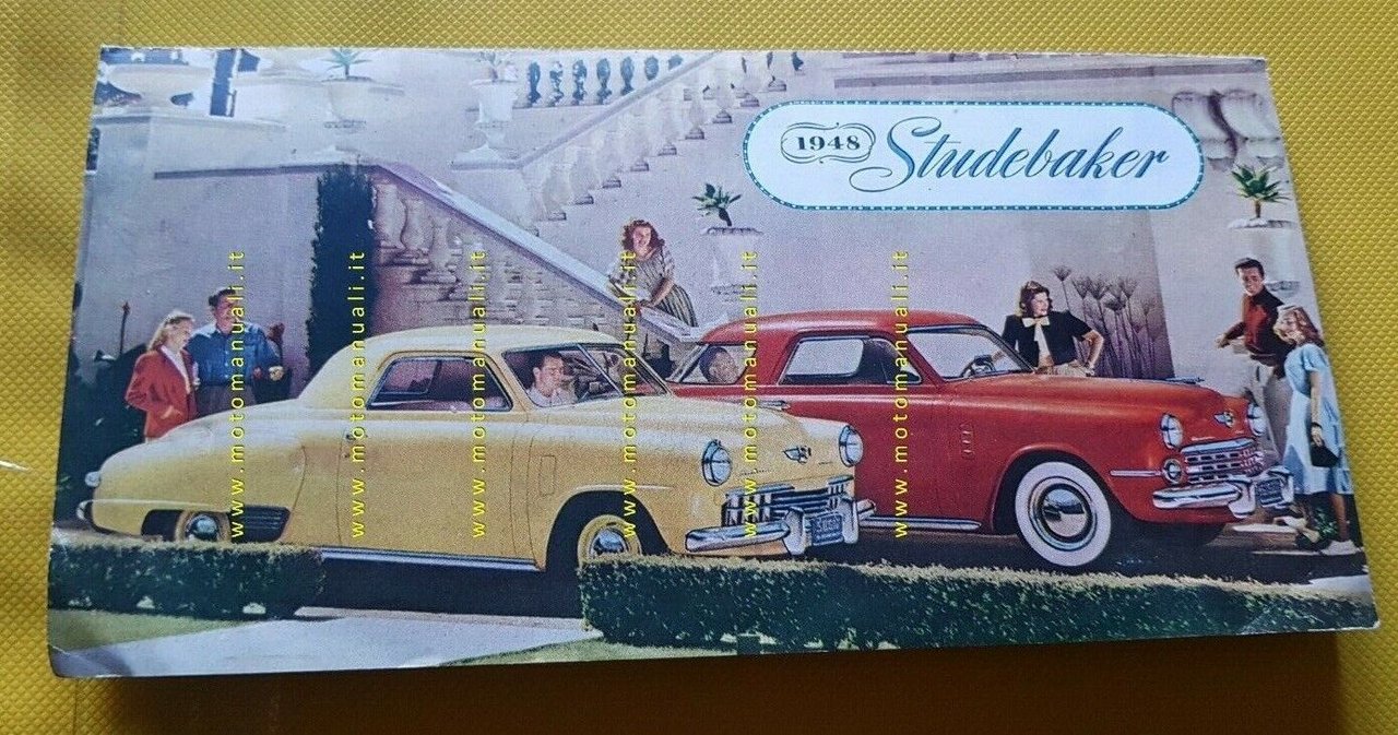 Studebaker catalogo produzione auto modelli 1948 depliant originale brochure