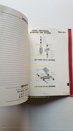 Studebaker Champion Commander catalogo ricambi telaio 1955-56 chassis parts list
