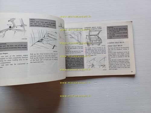 SUBARU 1300 - 1600 - 1800 1982 manuale uso manutenzione …
