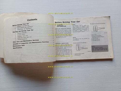 SUBARU 1300 - 1600 - 1800 1982 manuale uso manutenzione …