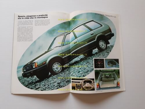 Subaru 4WD produzione modelli 1984 depliant pubblicitario originale italiano