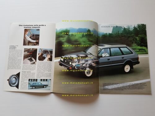 Subaru 4WD produzione modelli 1984 depliant pubblicitario originale italiano