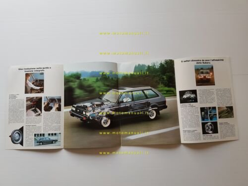 Subaru 4WD produzione modelli 1984 depliant pubblicitario originale italiano