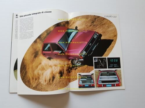 Subaru 4WD produzione modelli 1984 depliant pubblicitario originale italiano