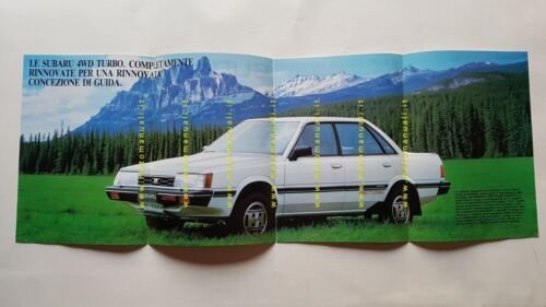 SUBARU modelli 4WD Turbo 1985 depliant originale italiano auto brochure