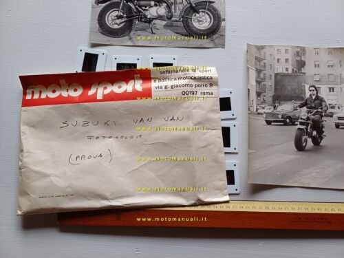 Suzuki 90 Van Van lotto foto originali servizio fotografico rivista …