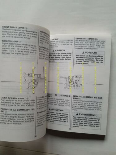 SUZUKI AH 100 ADDRESS 1994 manuale uso manutenzione ITALIANO originale