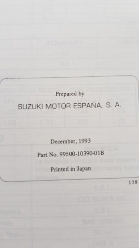 Suzuki AH 100 SCOOTER 1993 manuale officina ITALIANO originale workshop …