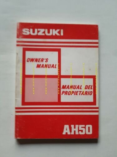 SUZUKI AH 50 Address 1991 manuale uso manutenzione inglese originale