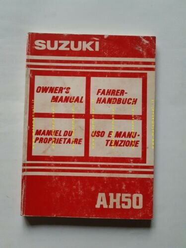 SUZUKI AH 50 Address 1992 manuale uso manutenzione ITALIANO originale