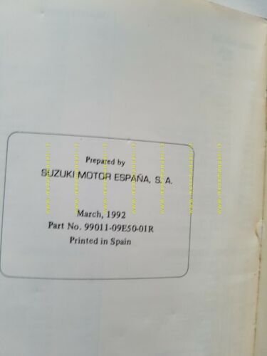 SUZUKI AH 50 Address 1992 manuale uso manutenzione ITALIANO originale