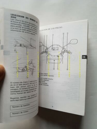 SUZUKI AN 125 Scooter 1994 manuale uso manutenzione ITALIANO originale …