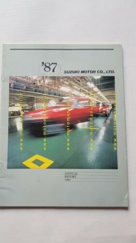 Suzuki Annual Report 1987 rivista aziendale inglese originale no depliant