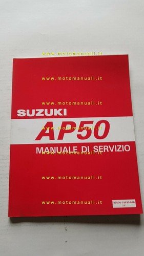 SUZUKI AP 50 S 1995 manuale officina SCOOTER ITALIANO originale