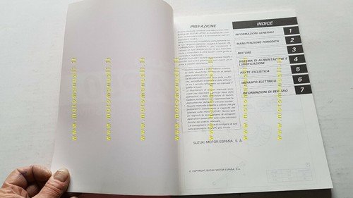 SUZUKI AP 50 S 1995 manuale officina SCOOTER ITALIANO originale