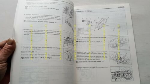 SUZUKI AP 50 S 1995 manuale officina SCOOTER ITALIANO originale