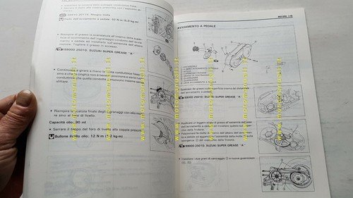 SUZUKI AP 50 S 1995 manuale officina SCOOTER ITALIANO originale