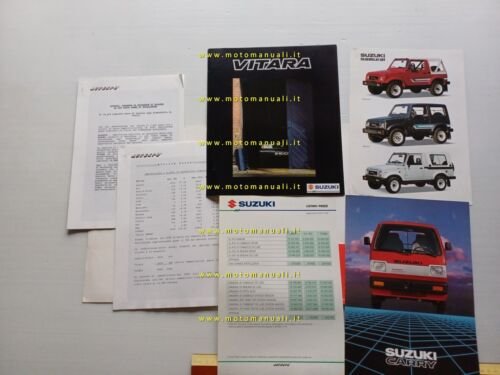 Suzuki Auto cartella stampa Motorshow Bologna 1989 italiano originale