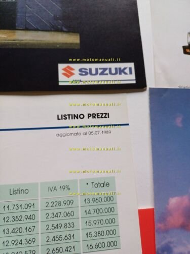 Suzuki Auto cartella stampa Motorshow Bologna 1989 italiano originale