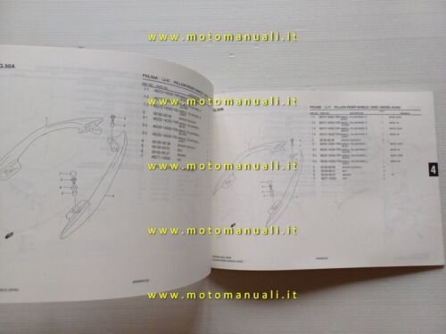 Suzuki Burgman AN 250 2005 catalogo ricambi ORIGINALE spare parts …