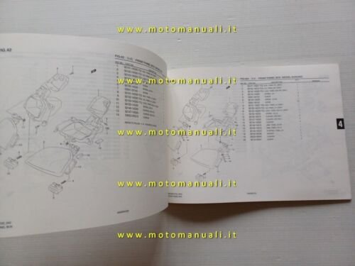 Suzuki Burgman AN 250 2005 catalogo ricambi ORIGINALE spare parts …
