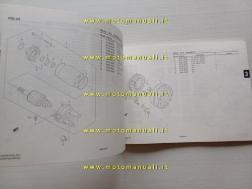 Suzuki Burgman AN 250 2005 catalogo ricambi ORIGINALE spare parts …