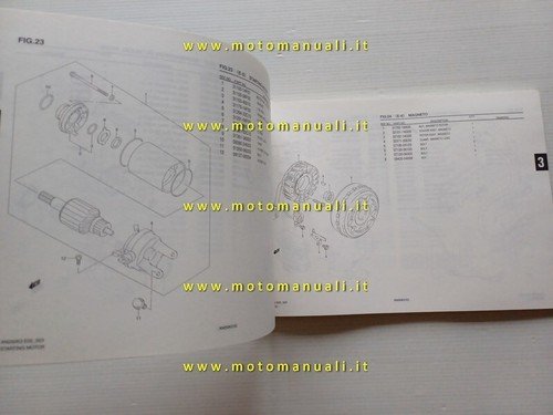 Suzuki Burgman AN 250 2005 catalogo ricambi ORIGINALE spare parts …