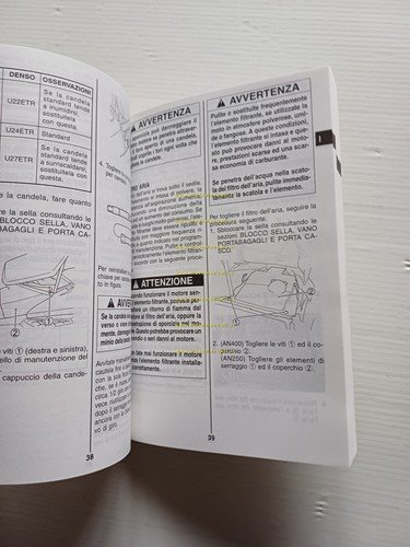 Suzuki Burgman AN 400 - 250 2000 manuale uso manutenzione …