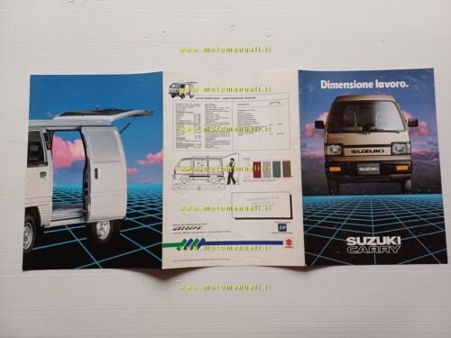 Suzuki Carry furgone depliant italiano originale moto brochure
