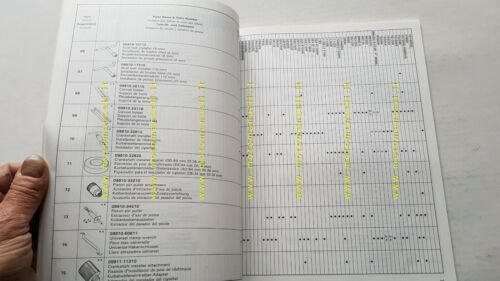 Suzuki catalogo 2003 attrezzi speciali officine originale ENGLISH SPECIAL TOOLS