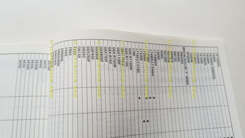 Suzuki catalogo 2003 attrezzi speciali officine originale ENGLISH SPECIAL TOOLS