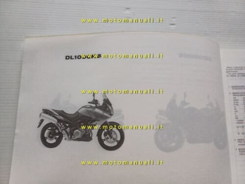 Suzuki DL 1000 V-Strom 2006 catalogo ricambi ORIGINALE spare parts …