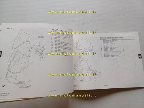 Suzuki DL 1000 V-Strom 2006 catalogo ricambi ORIGINALE spare parts …