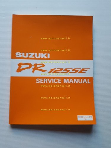 Suzuki DR 125 SE 1993-96 manuale officina originale inglese