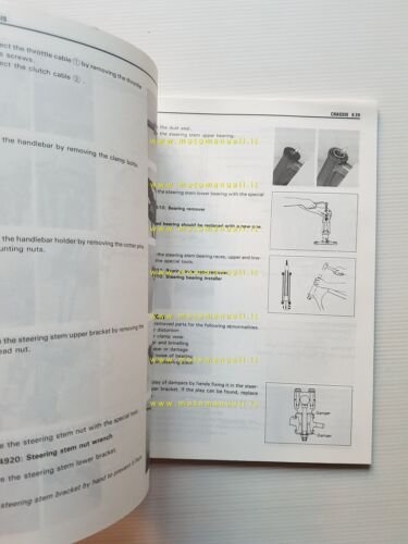 Suzuki DR 125 SE 1993-96 manuale officina originale inglese
