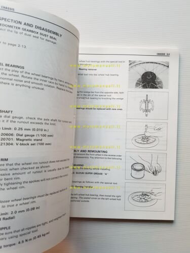 Suzuki DR 125 SE 1993-96 manuale officina originale inglese