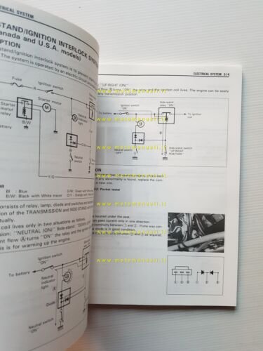 Suzuki DR 125 SE 1993-96 manuale officina originale inglese
