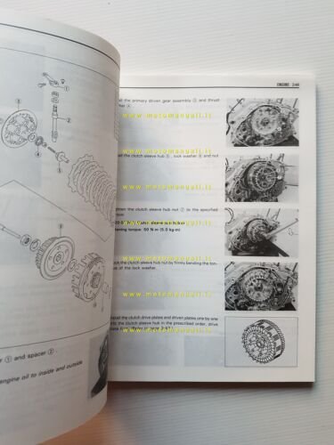 Suzuki DR 125 SE 1993-96 manuale officina originale inglese