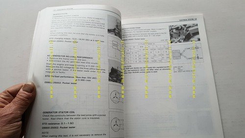 Suzuki DR 125 SE 1994 manuale officina ENGLISH originale WORKSHOP …