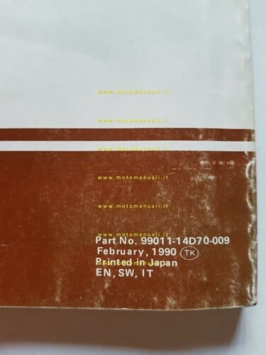 Suzuki DR 350 S Enduro 1990 manuale uso originale italiano …